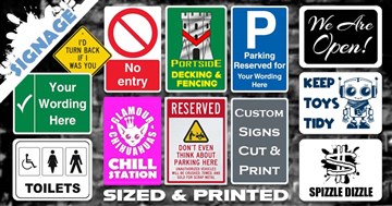 Service Printing Sign Printing: Signage Size and Print