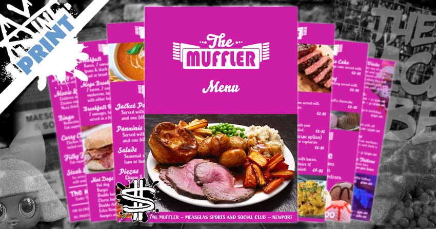 The Muffler Food and Desert Menu banner image