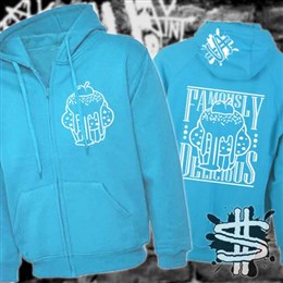 Spizzle Dizzle Famously Delicious Gooey Cupcake Zipped Hoodie Clothing Zipped-Hoodie
